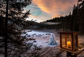 Christmas magic at Lake Karer See
